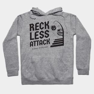 Reckless Attack Podcast Main Logo Black Hoodie